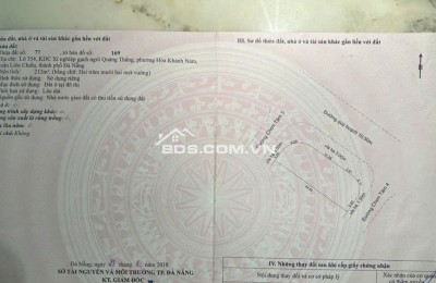 Lô đất có 1-0-2 vị trí quá VIP 3 mặt tiền đường 10,5m Thanh Nghị